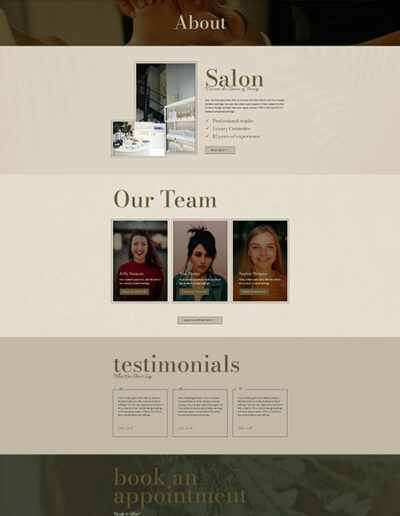 Elixir thème Divi Wordpress institut de beauté entrepreneuses