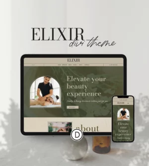 ELIXIR template divi beauté bien être