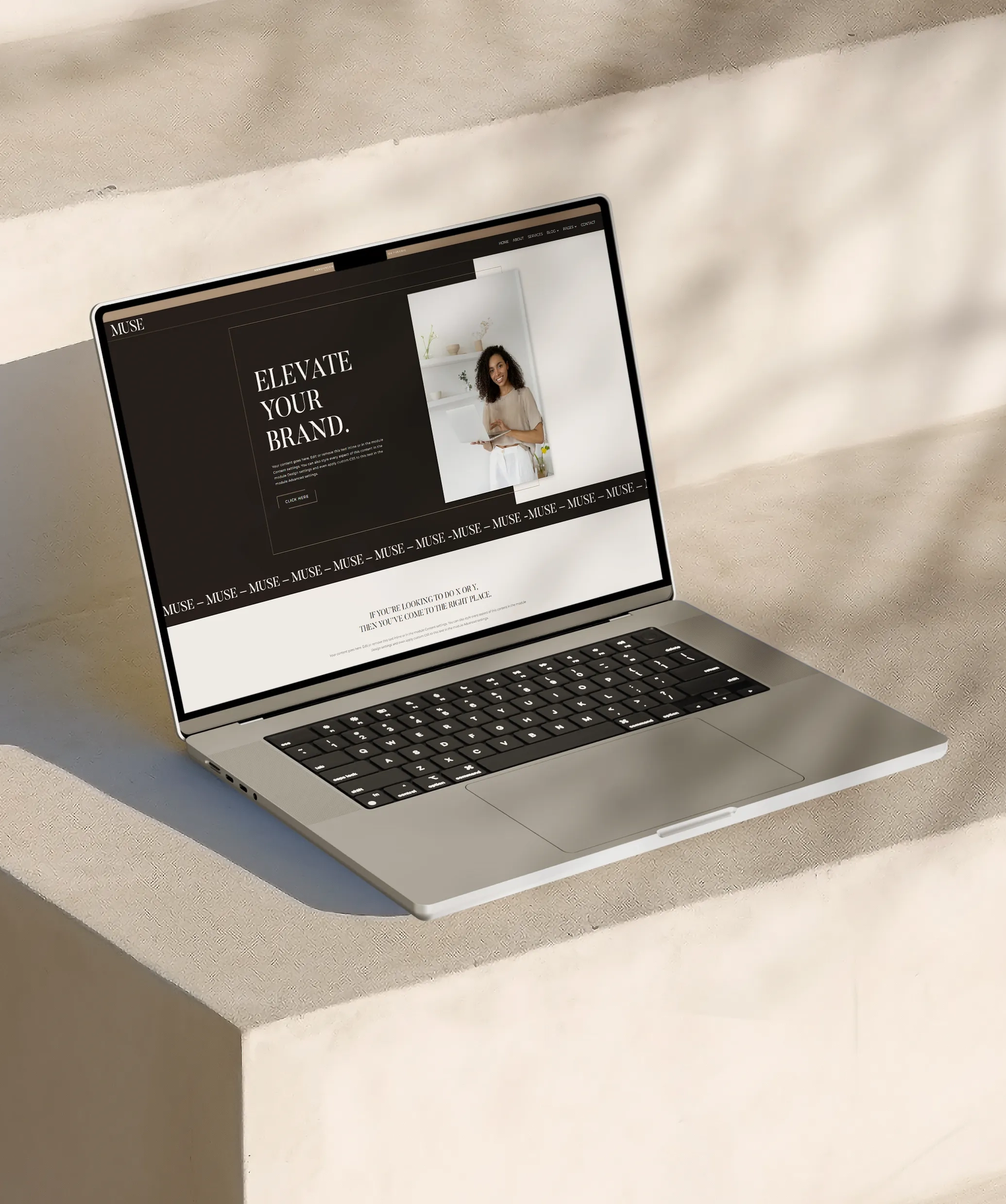 Me template Divi coach et entrepreneuses