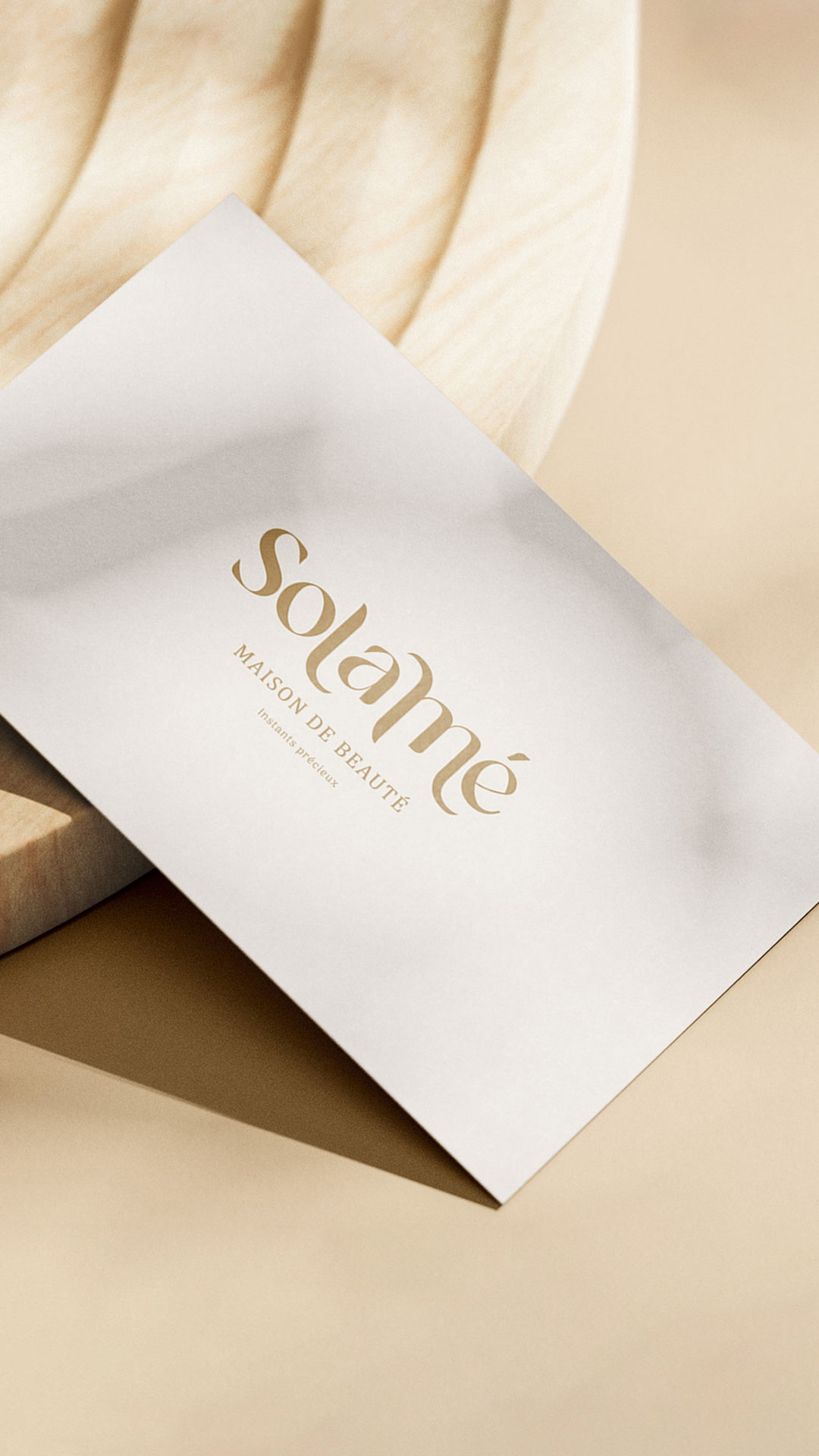 logo institut de beauté Solamé création logo institut de beauté