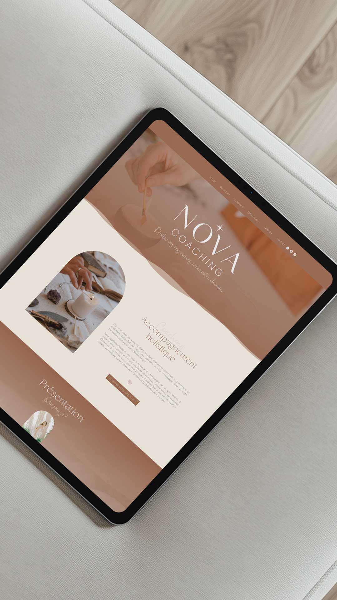création de site web pour coach