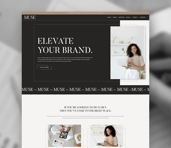 template-divi-muse-2 Studio Marmotte - template divi coach