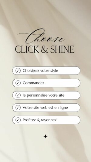 choose click and shine
