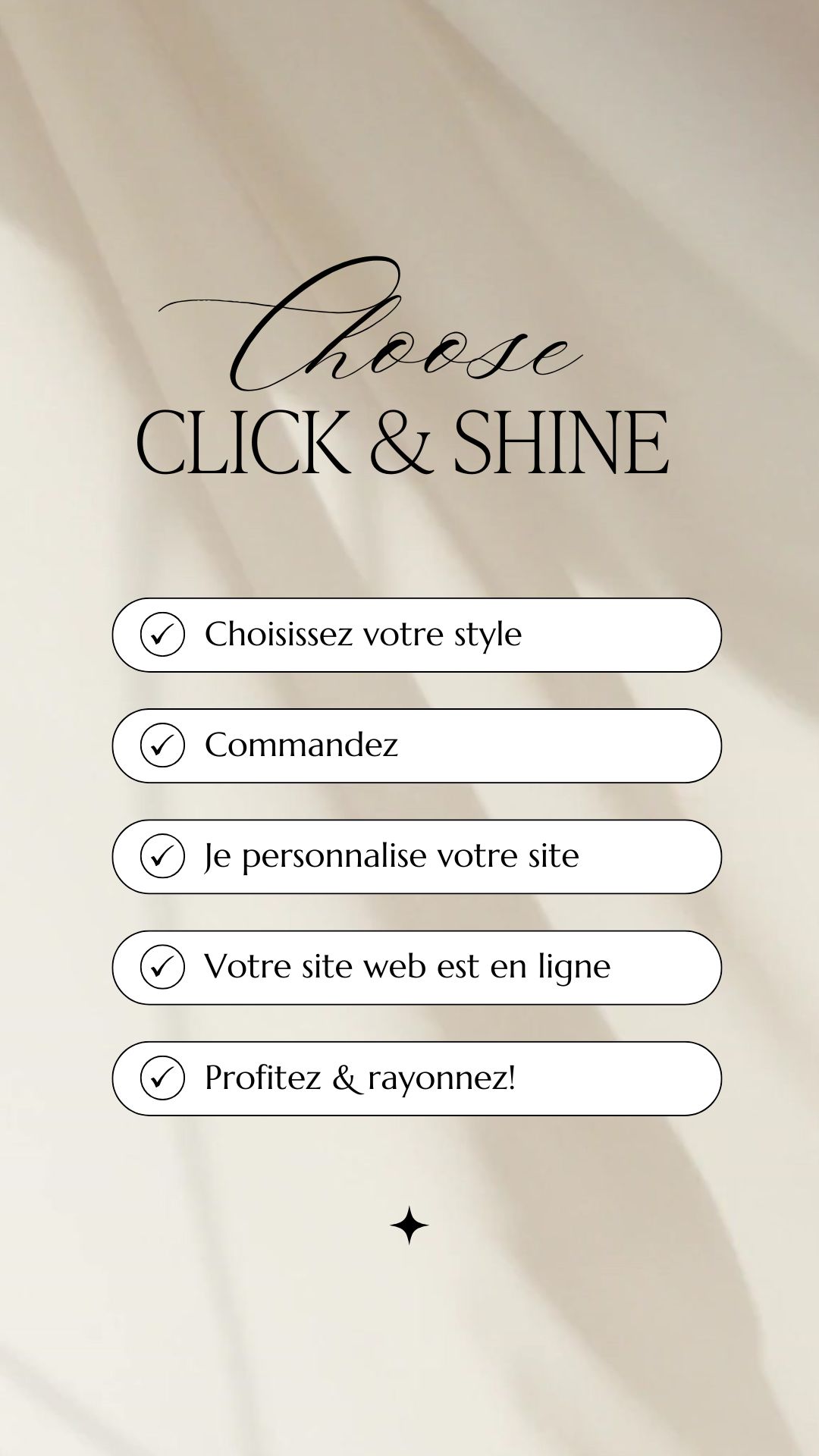 choose click and shine