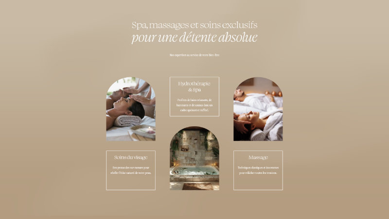 elysee spa template site web beauté 1