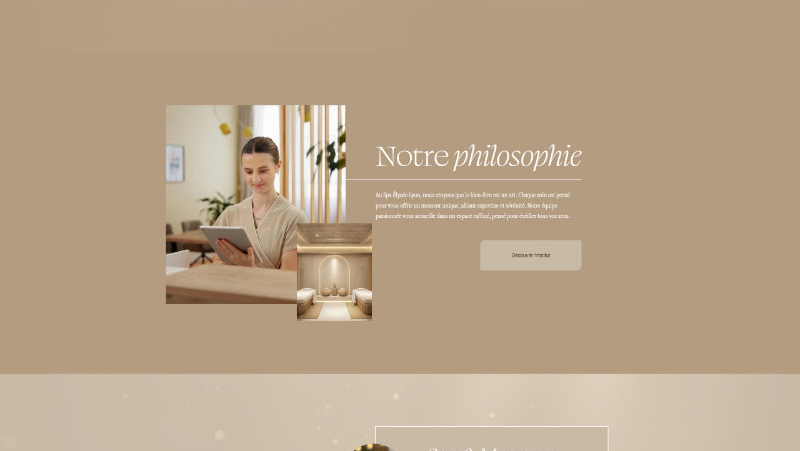 elysee spa template site web beauté 1