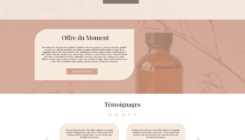 Leony site web institut de beauté