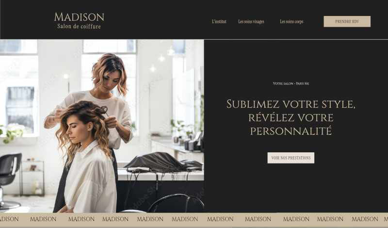 madison site web coiffeur beauté 1