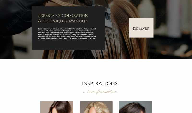 madison site web coiffeur beauté 1