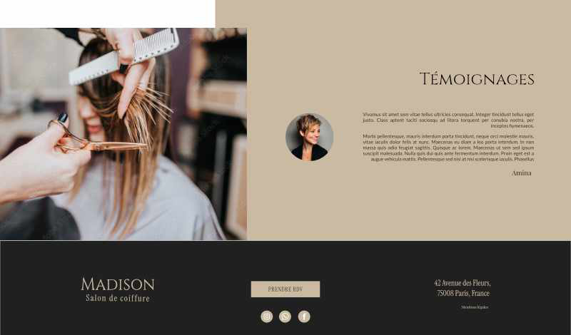 madison site web coiffeur beauté 1