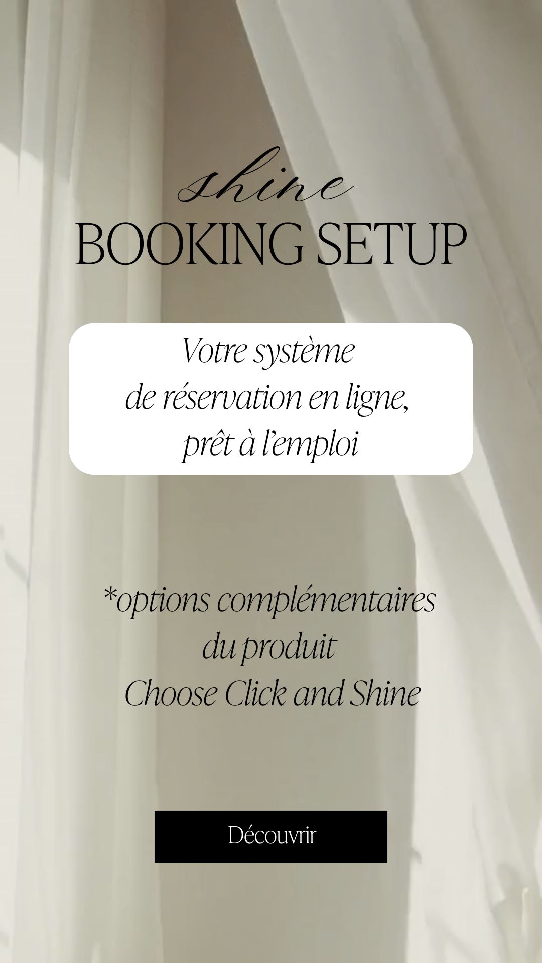 shine booking setup systeme de rdv en ligne