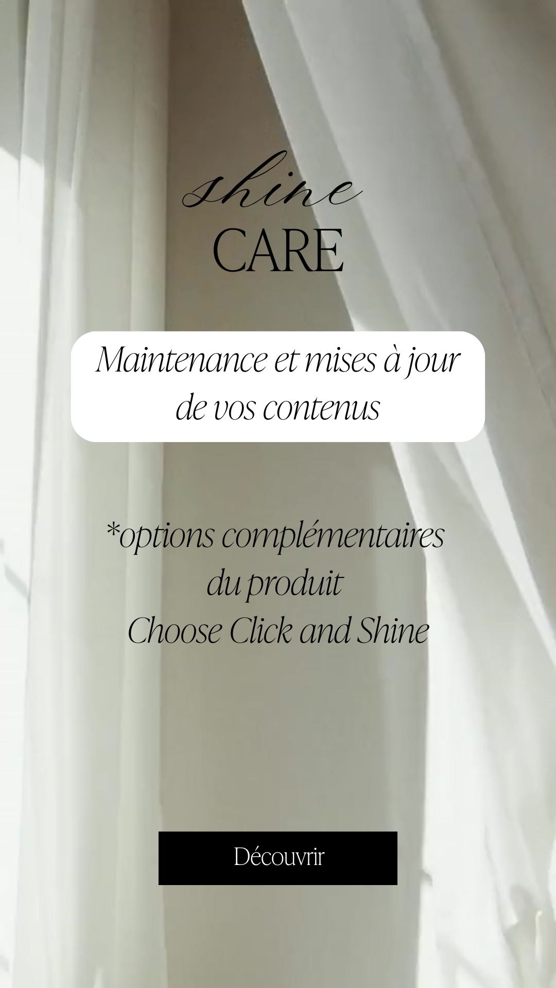 shine care maintenace site web